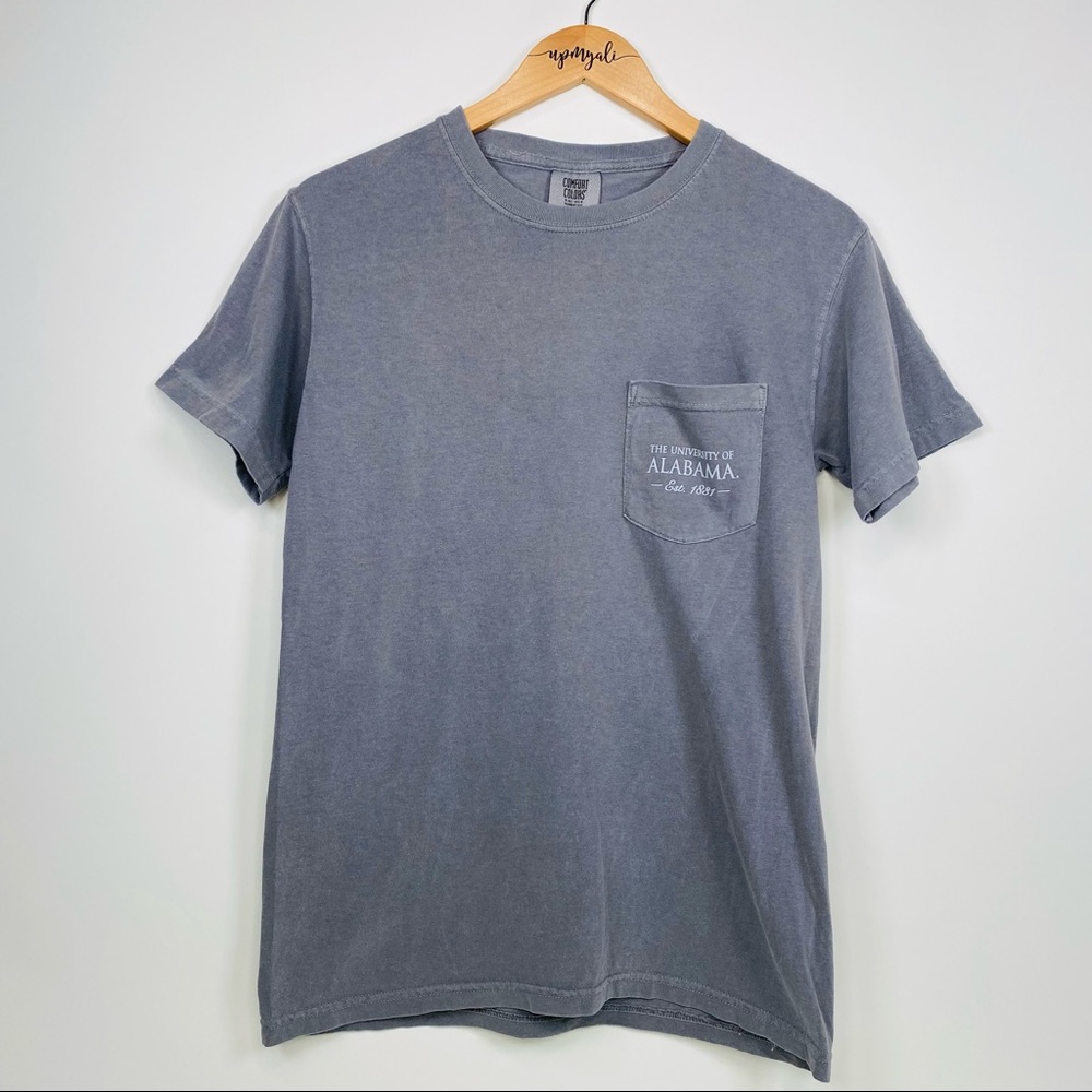 Comfort Colors The University of Alabama Short Sleeve Tee Gray Size Small
